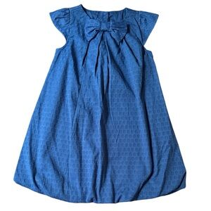 Gymboree Blue Casual Kids Dress with Bow